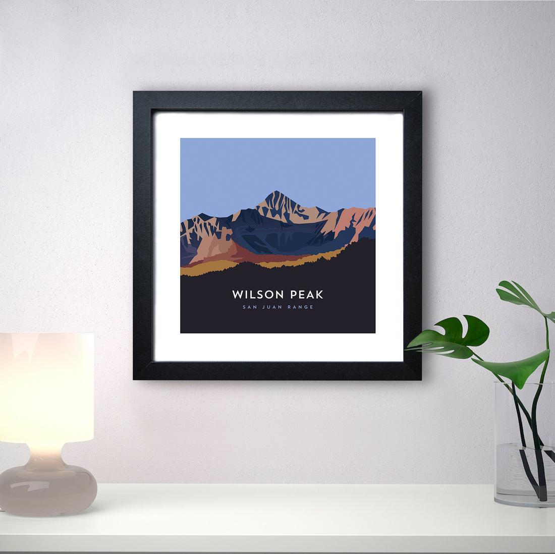 Wilson Peak Colorado 14er Framed Art Print
