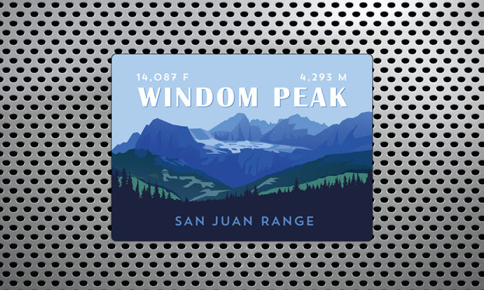 Windom Peak Colorado 14er Magnet