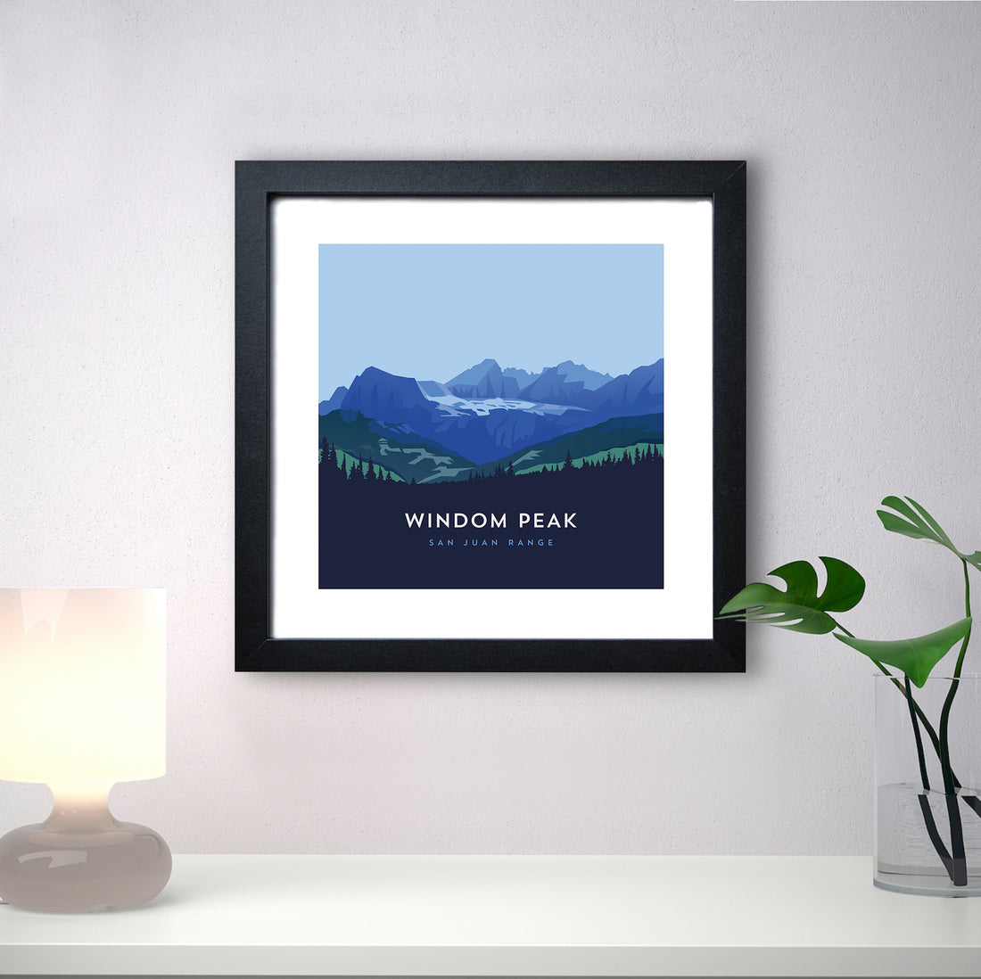 Windom Peak Colorado 14er Framed Art Print