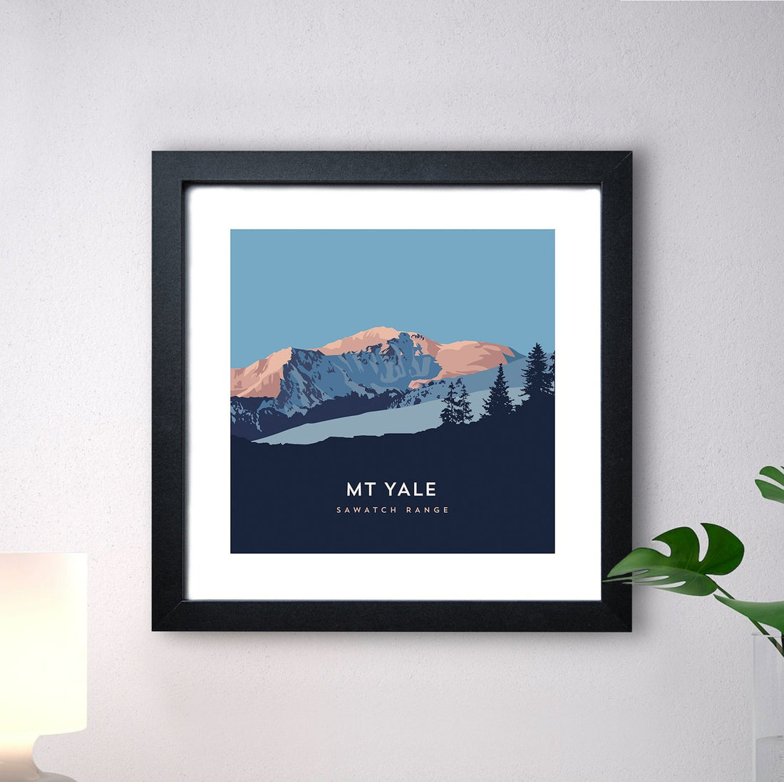Mount Yale Colorado 14er Framed Art Print